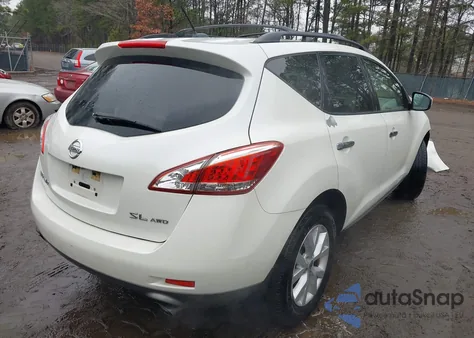 2012 Nissan Murano Sl из США, поврежденный, VIN JN8AZ1MW6CW208646